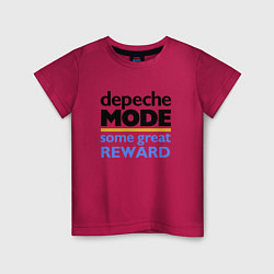 Футболка хлопковая детская Depeche Mode - Some Great Reward, цвет: маджента