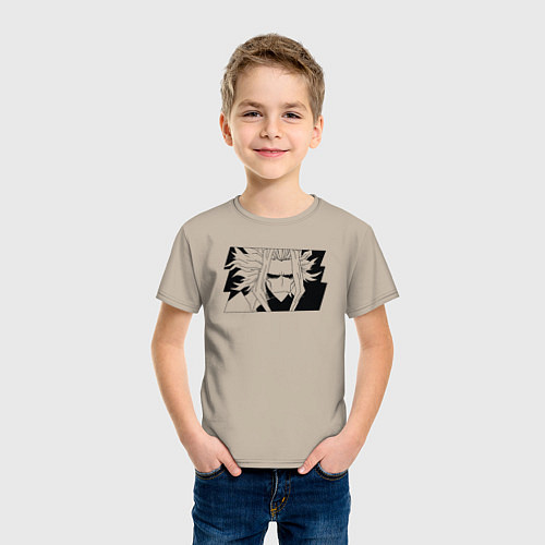 Детская футболка Всемогущий моя геройская академия / Миндальный – фото 3