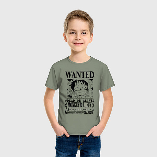 Детская футболка Первая листовка Луффи Ван Пис / Авокадо – фото 3