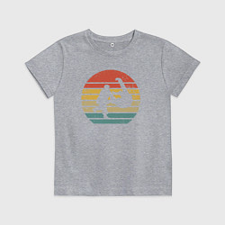 Футболка хлопковая детская Дзюдо стиль, цвет: меланж