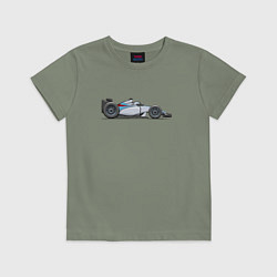 Футболка хлопковая детская Formula 1 Williams, цвет: авокадо