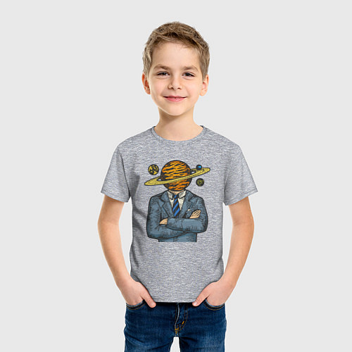 Детская футболка Вселенная в голове / Меланж – фото 3