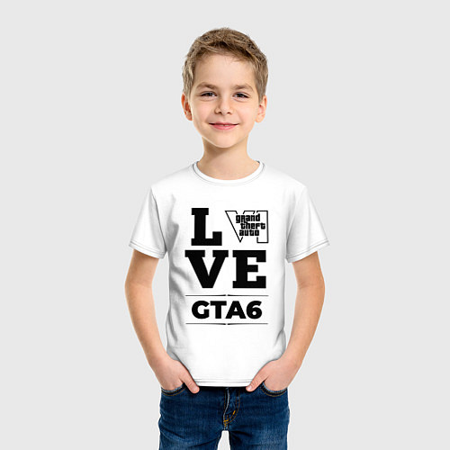Детская футболка GTA6 love classic / Белый – фото 3