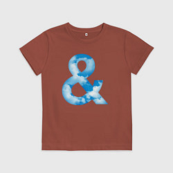Футболка хлопковая детская Sky and, цвет: кирпичный