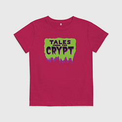 Футболка хлопковая детская Байки из склепа, цвет: маджента