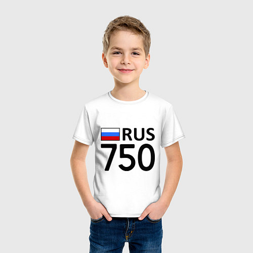 Детская футболка RUS 750 / Белый – фото 3