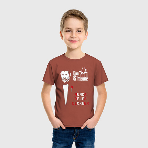 Детская футболка Дон Симеоне / Кирпичный – фото 3