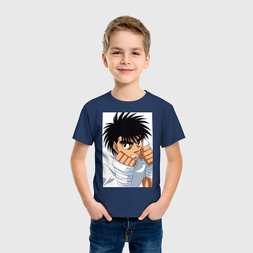 Детская футболка Иппо Боксер / Тёмно-синий – фото 3