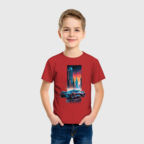 Детская футболка Москва 2082 / Красный – фото 3