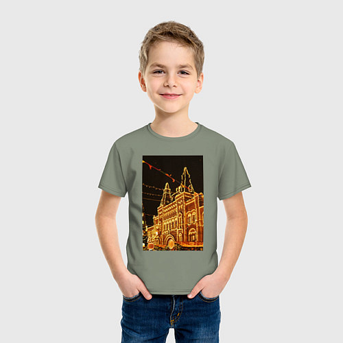Детская футболка Столица в праздничных огнях / Авокадо – фото 3