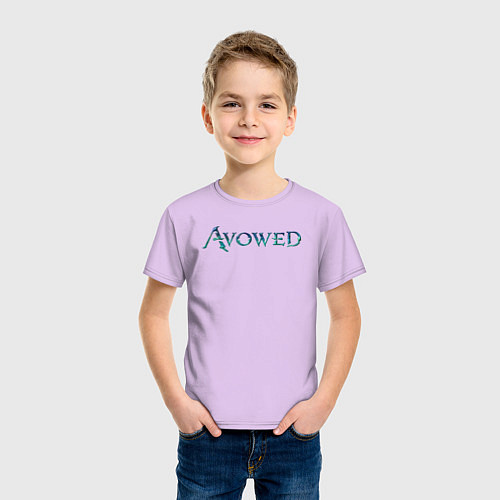 Детская футболка Avowed logo / Лаванда – фото 3