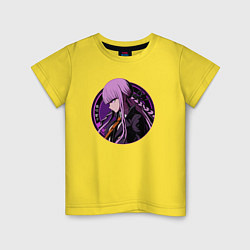Футболка хлопковая детская Kyouko Kirigiri - Danganronpa, цвет: желтый