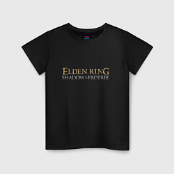 Футболка хлопковая детская Elden ring shadow of the erdthree, цвет: черный
