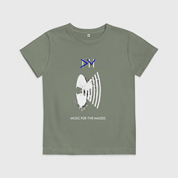 Футболка хлопковая детская Depeche Mode - for the masses bong, цвет: авокадо