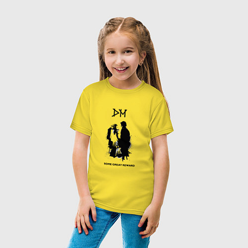 Детская футболка Depeche Mode - some great reward box / Желтый – фото 4