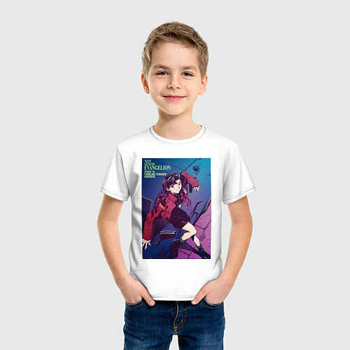 Детская футболка Евангелион Мисато Кацураги / Белый – фото 3