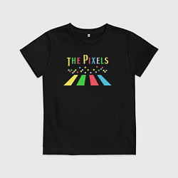 Футболка хлопковая детская The pixels, цвет: черный