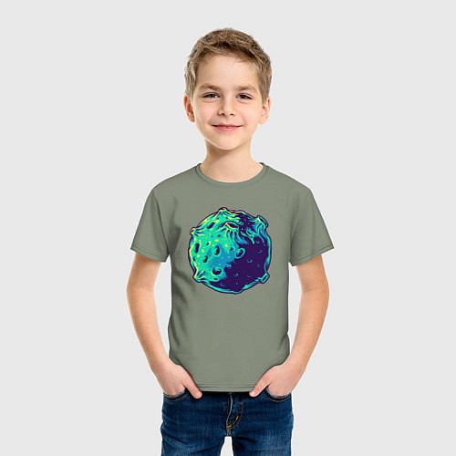 Детская футболка Blue moon / Авокадо – фото 3
