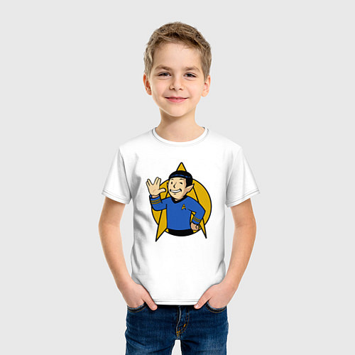 Детская футболка Мистер Спок / Белый – фото 3