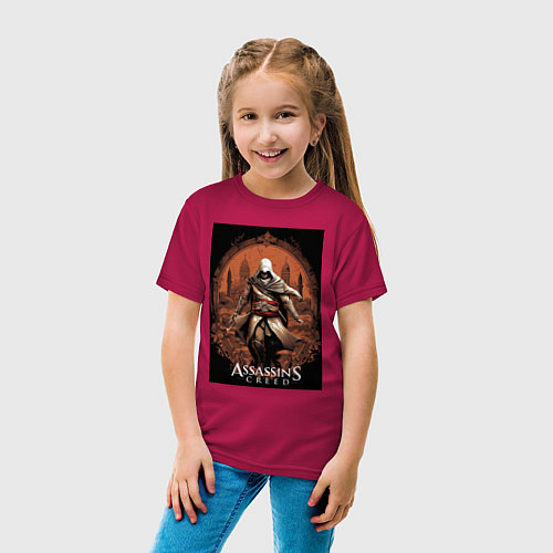 Детская футболка Assassins creed древний Рим / Маджента – фото 4