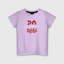 Футболка хлопковая детская Depeche Mode - Spirit shirt, цвет: лаванда