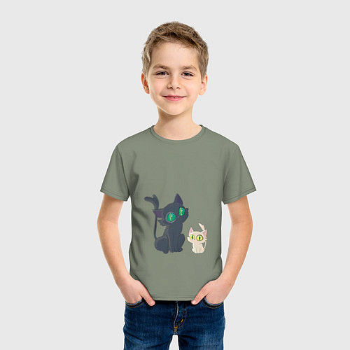 Детская футболка Судзумэ закрывающая двери Дайдзин кот / Авокадо – фото 3