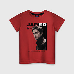 Футболка хлопковая детская Jared Joseph Leto 30 Seconds To Mars, цвет: красный