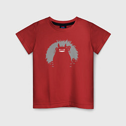 Футболка хлопковая детская Smiling Totoro, цвет: красный