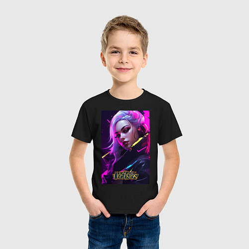 Детская футболка League of Legends Kaisa Kda / Черный – фото 3
