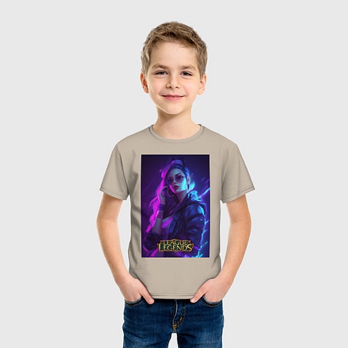 Детская футболка League of Legends Kaisa Kda / Миндальный – фото 3