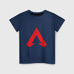 Футболка хлопковая детская Logo apex legends, цвет: тёмно-синий
