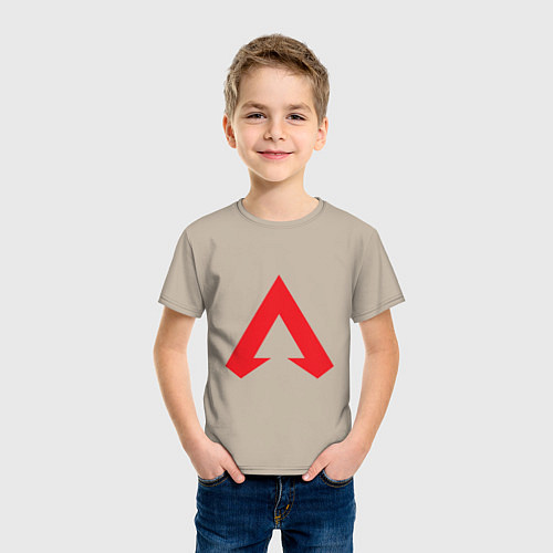 Детская футболка Logo apex legends / Миндальный – фото 3