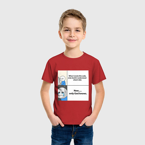 Детская футболка Programmers life / Красный – фото 3