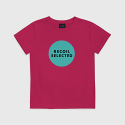 Футболка хлопковая детская Recoil - Wilders circle, цвет: маджента