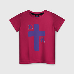 Футболка хлопковая детская Depeche Mode - sofad cross, цвет: маджента