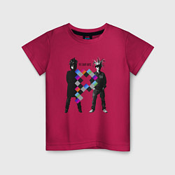 Футболка хлопковая детская Pet Shop Boys - duet from england, цвет: маджента
