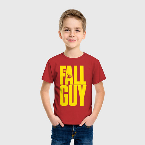 Детская футболка The fall guy logo / Красный – фото 3