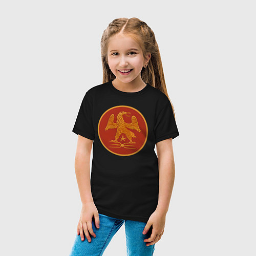 Детская футболка Римская империя Total War: Rome II - Empire Divide / Черный – фото 4