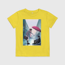 Футболка хлопковая детская Хиёри Ики Ято, цвет: желтый