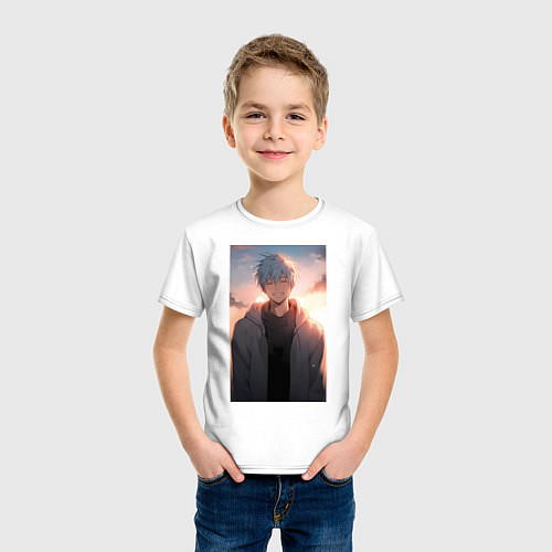 Детская футболка Тэцуя Куроко / Белый – фото 3