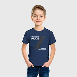 Футболка хлопковая детская Depeche Mode - Blasphemous rumours, цвет: тёмно-синий — фото 2