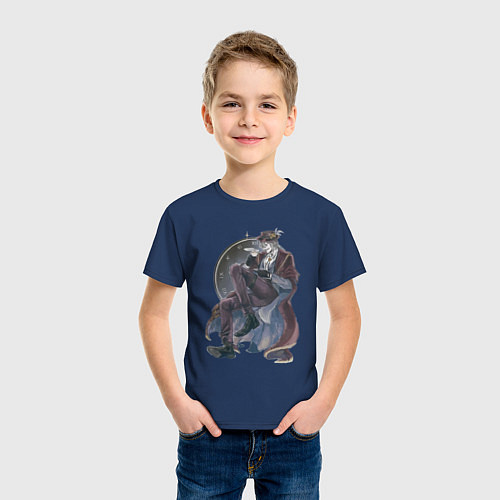 Детская футболка Повесть о конце света Джек потрошитель / Тёмно-синий – фото 3