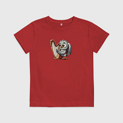 Детская футболка Гарпия играет на арфе и поет