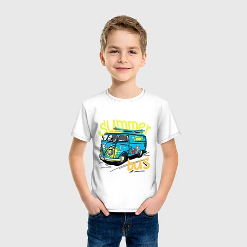 Детская футболка Summer bus / Белый – фото 3