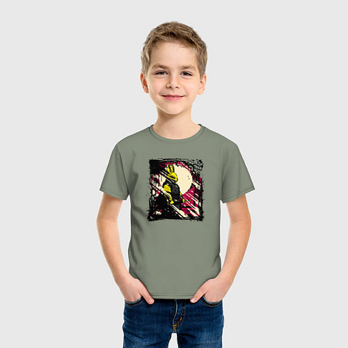 Детская футболка Пушистый защитник / Авокадо – фото 3