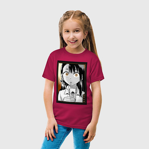 Детская футболка Не издевайся Нагаторо Хаясэ / Маджента – фото 4