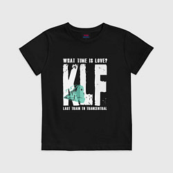 Футболка хлопковая детская Klf - What time is love, цвет: черный