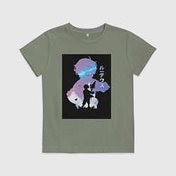 Футболка хлопковая детская Реинкарнация безработного Рудеус Грейрат, цвет: авокадо