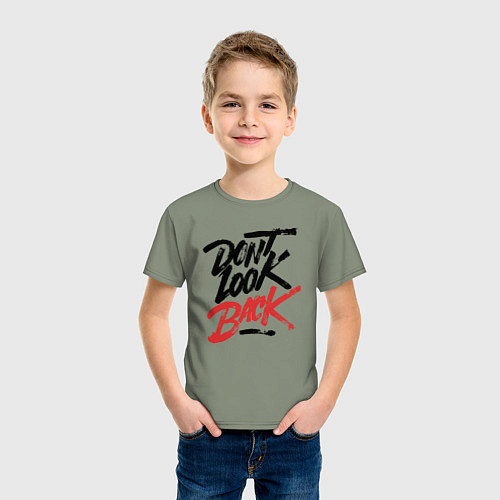 Детская футболка Dont look back / Авокадо – фото 3