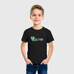 Футболка хлопковая детская Depeche Mode - Exciter logos, цвет: черный — фото 2